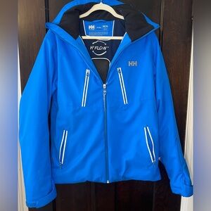 Helly Hansen Ski Jacket Mens Medium Blue Helly Tech Professional RECCO h2 FLOW